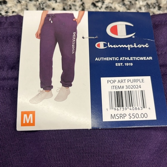 Champion Women’s Fleece Boyfriend Sweatpant- Size Medium- NWT - Picture 5 of 7